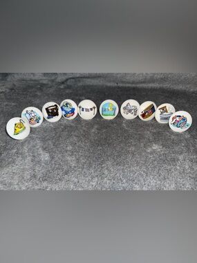 10 CERAMIC DRAWER KNOBS Pulls Laundry Room Handles Washer Washroom Lot